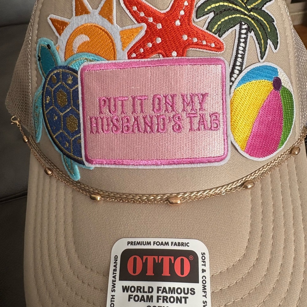 Put it on my husband’s tab Custom Trucker Hat